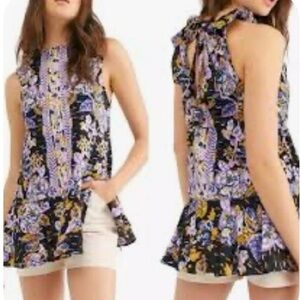 Free People Summer In Tulum Tunic Top Size Small